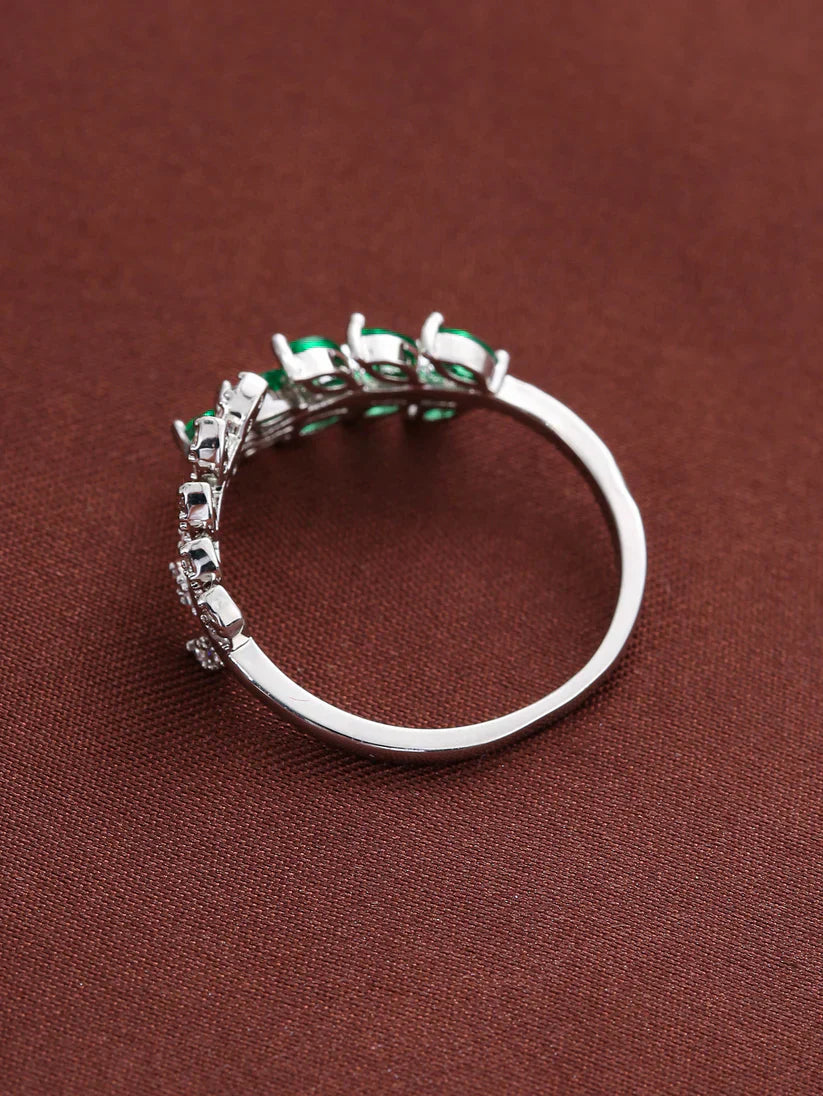 Bague feuille verte d’inspiration antique