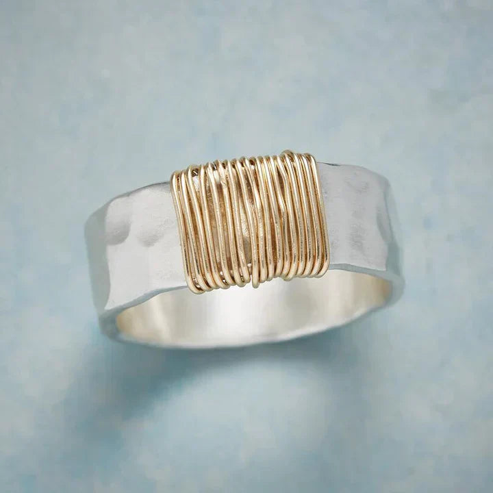 Timeless Vintage Gold And Silver Ring