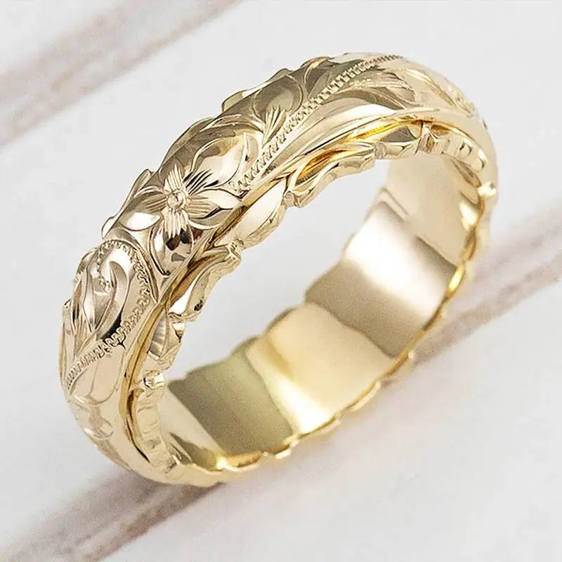 Bague fleur en or d’inspiration antique