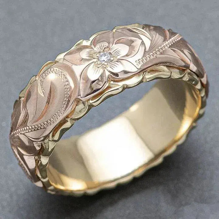 Antique-Inspired Gold Rose Ring